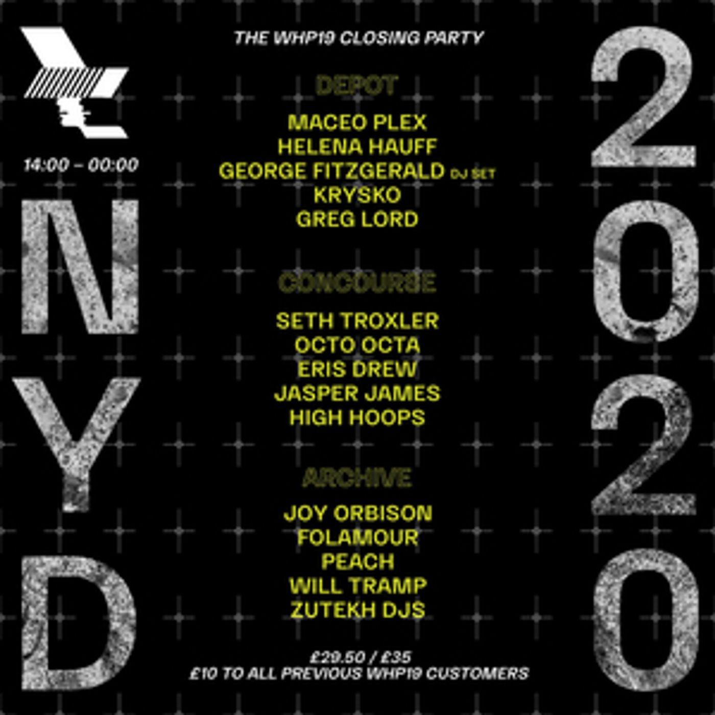 The Warehouse Project Announce NYD Line Up, Featuring  Maceo Plex, Helena Hauff, Seth Troxler and More!  Image