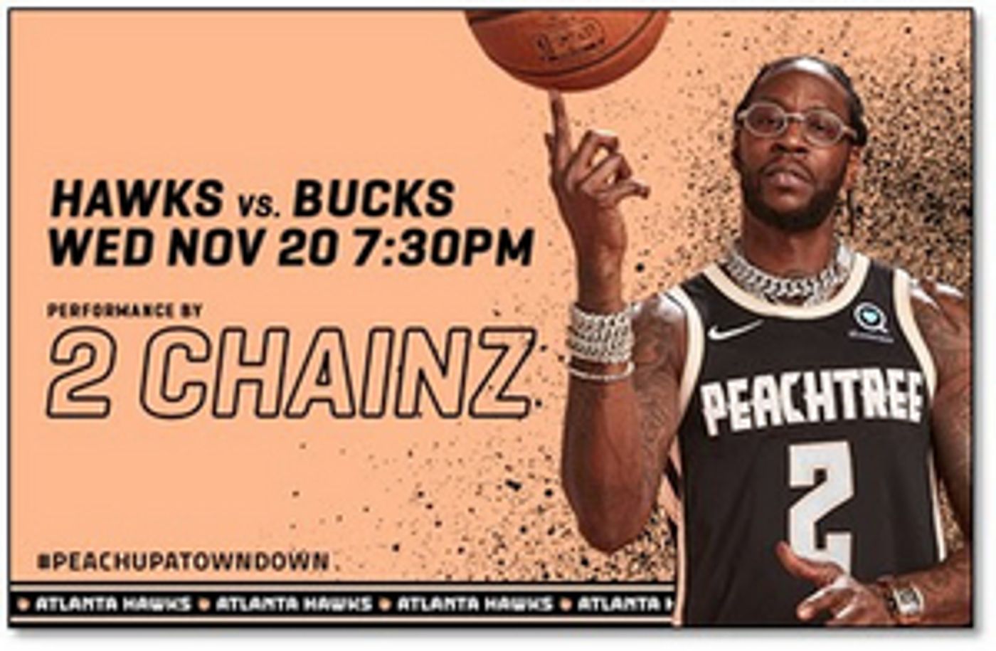 2 Chainz and T.R.U. Artists to Perform at Atlanta Hawks' First Peachtree Night on Nov. 20  Image