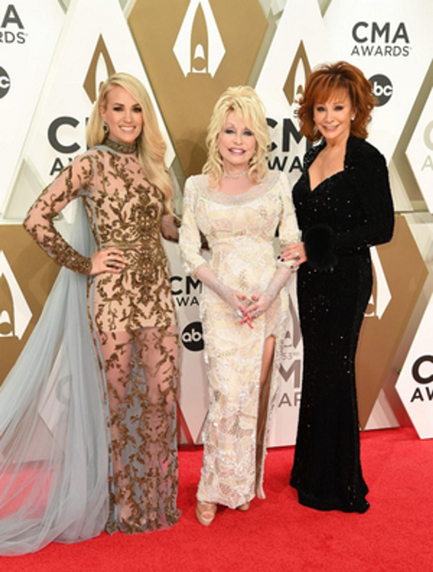 The 53rd Annual CMA Awards, Hosted by Carrie Underwood and Guest Hosts Reba McEntire and Dolly Parton, Airing Now!  Image