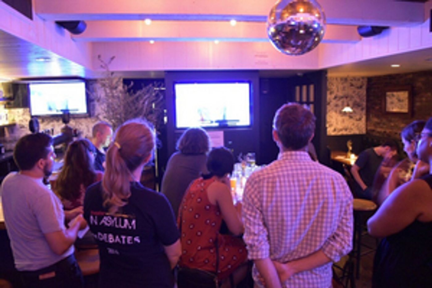Theater In Asylum Hosts Watch Party Of November 20 Democratic Primary Presidential Debates  Image