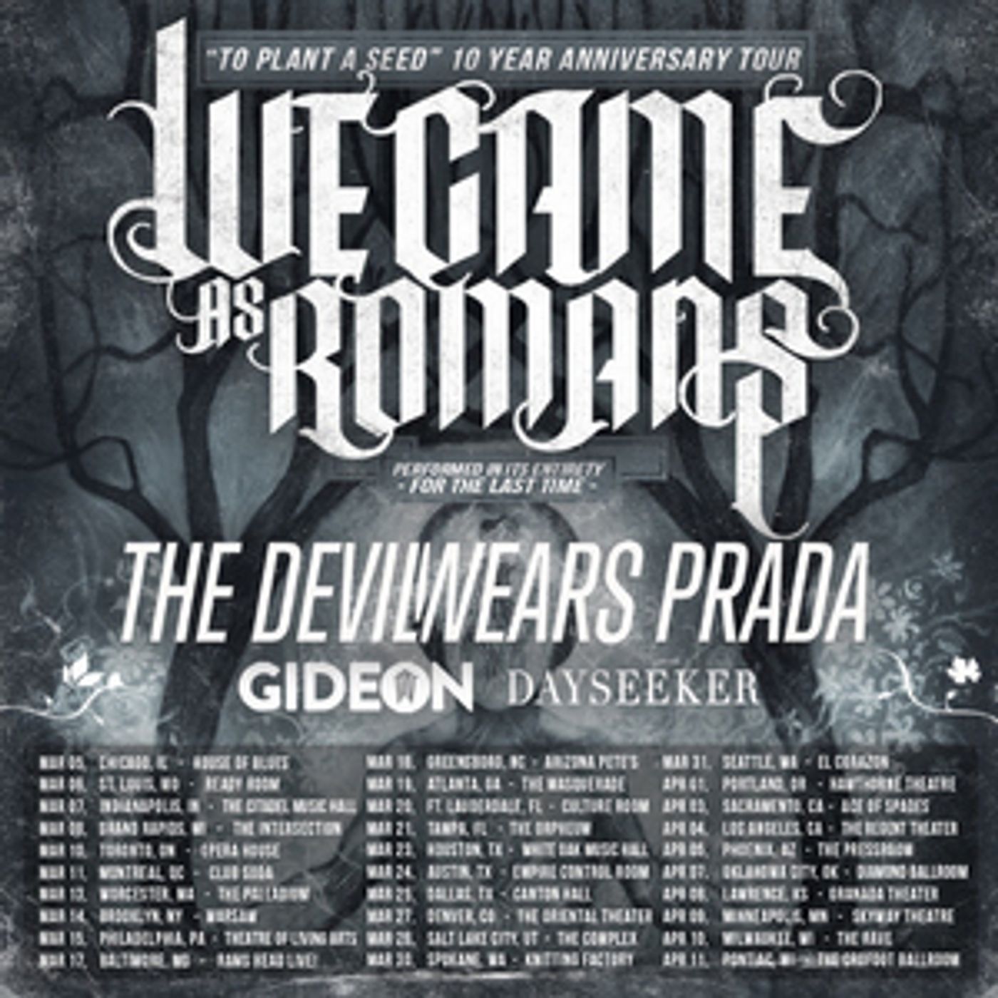 We Came As Romans Announce 'To Plant a Seed' 10th Anniversary Tour  Image