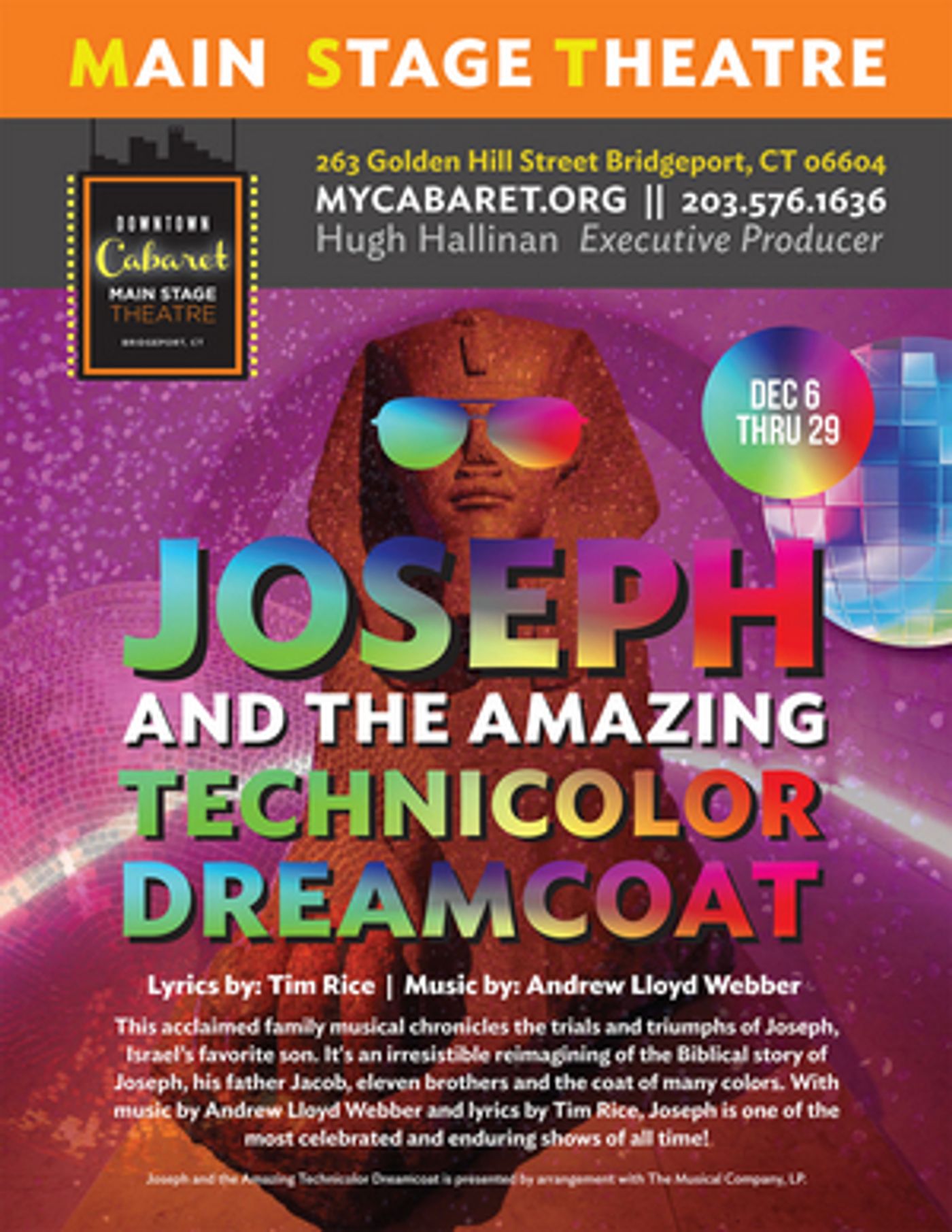 JOSEPH AND THE AMAZING TECHNICOLOR DREAMCOAT Returns to Downtown Cabaret Theatre  Image