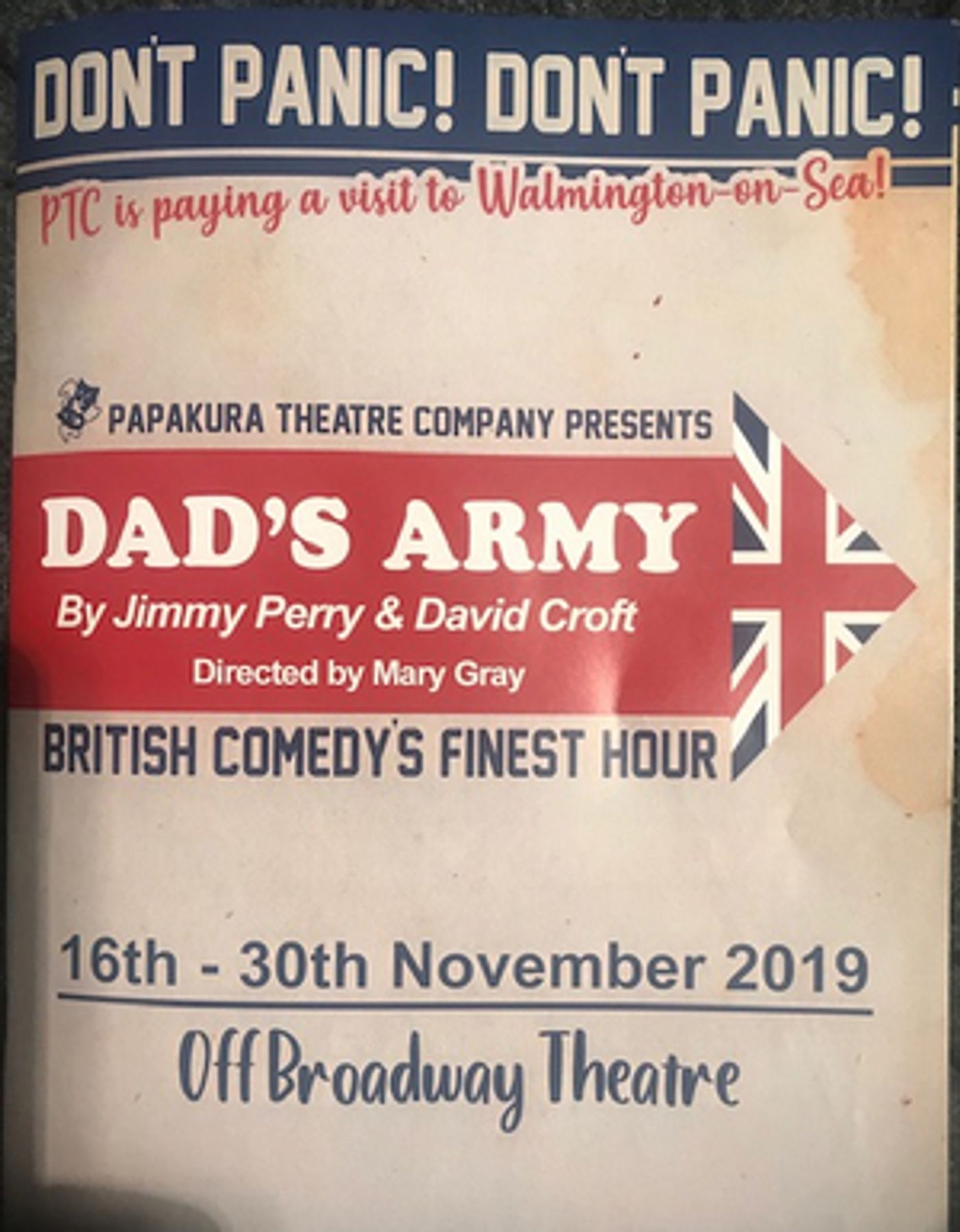 Review: DAD'S ARMY at Off Broadway Theatre Papakura, Auckland Auckland  Image