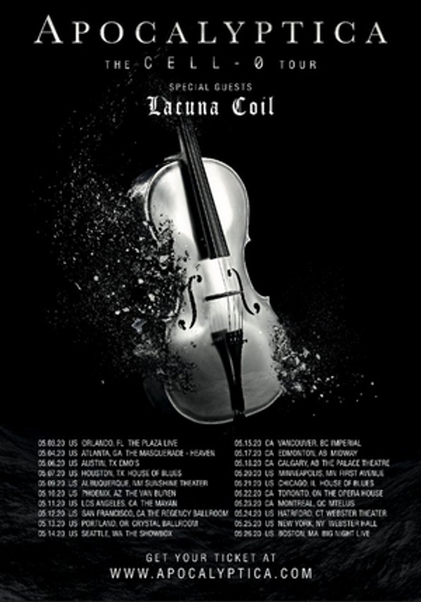 Lacuna Coil Announce North American Tour with Apocalyptica  Image