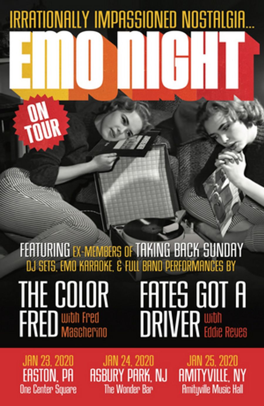 Former Taking Back Sunday Bandmates Fred Mascherino and Eddie Reyes Team Up for Emo Night Tour  Image