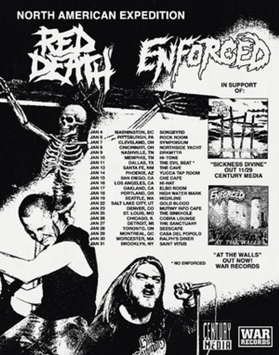 Red Death Announce Co-Headline North American Expedition Tour with Enforced  Image