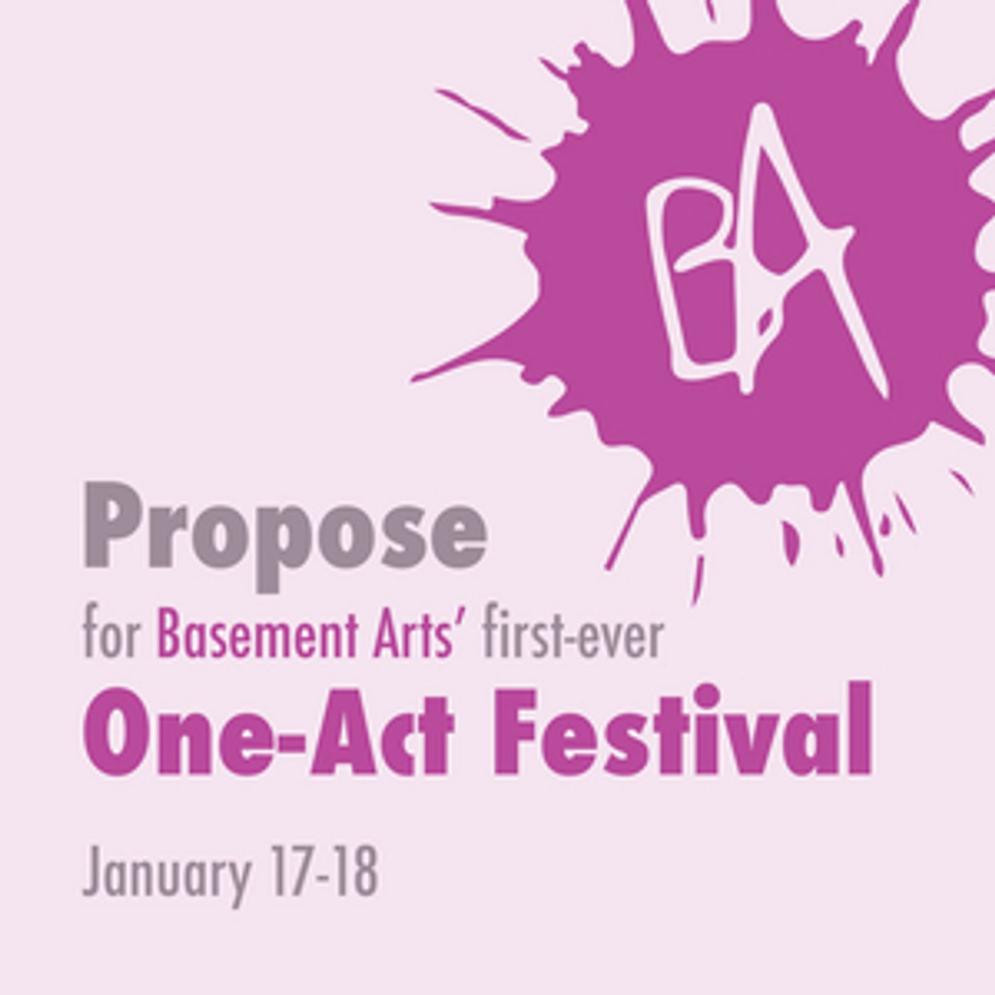 Submit a Play for Basement Art's First-Ever One-Act Festival  Image