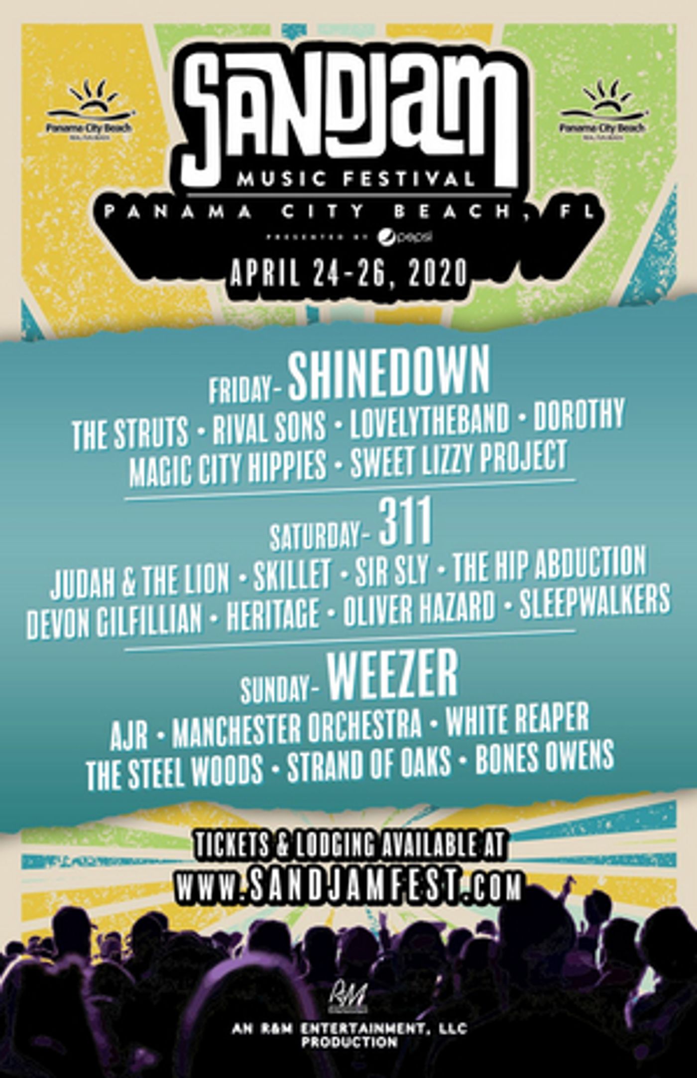 SandJam 2020 Lineup Announced, Featuring Shinedown, 311 and Weezer!  Image