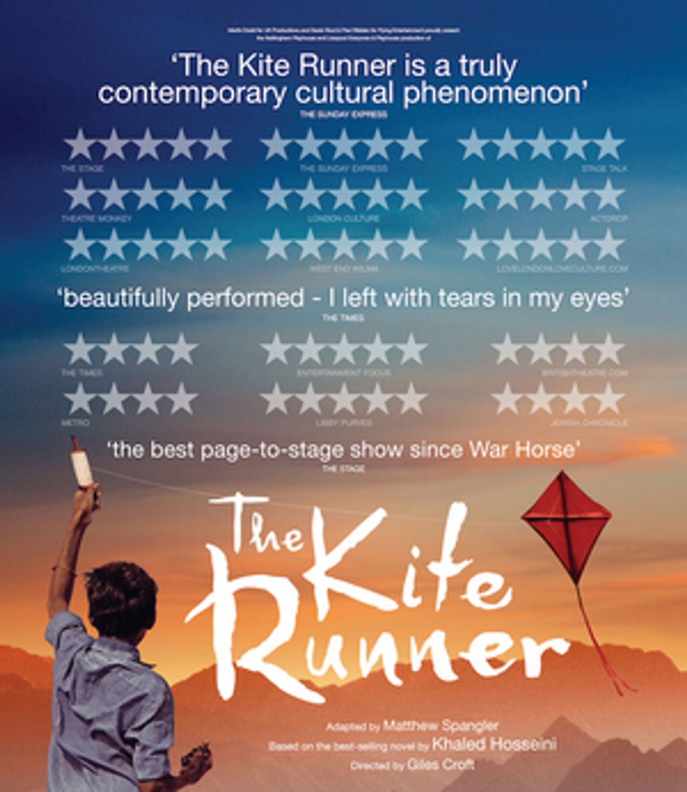 THE KITE RUNNER Will Tour The UK  Image