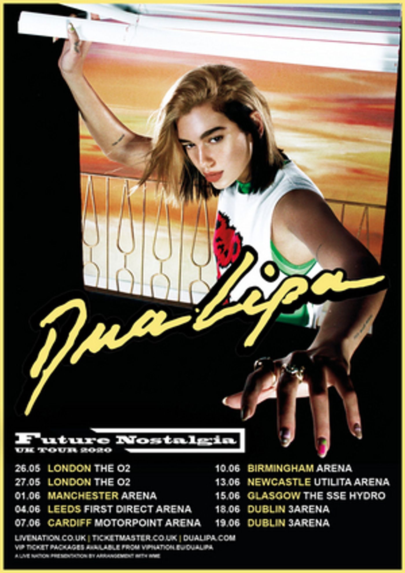 Dua Lipa Announces Album Title & 2020 European Arena Tour  Image