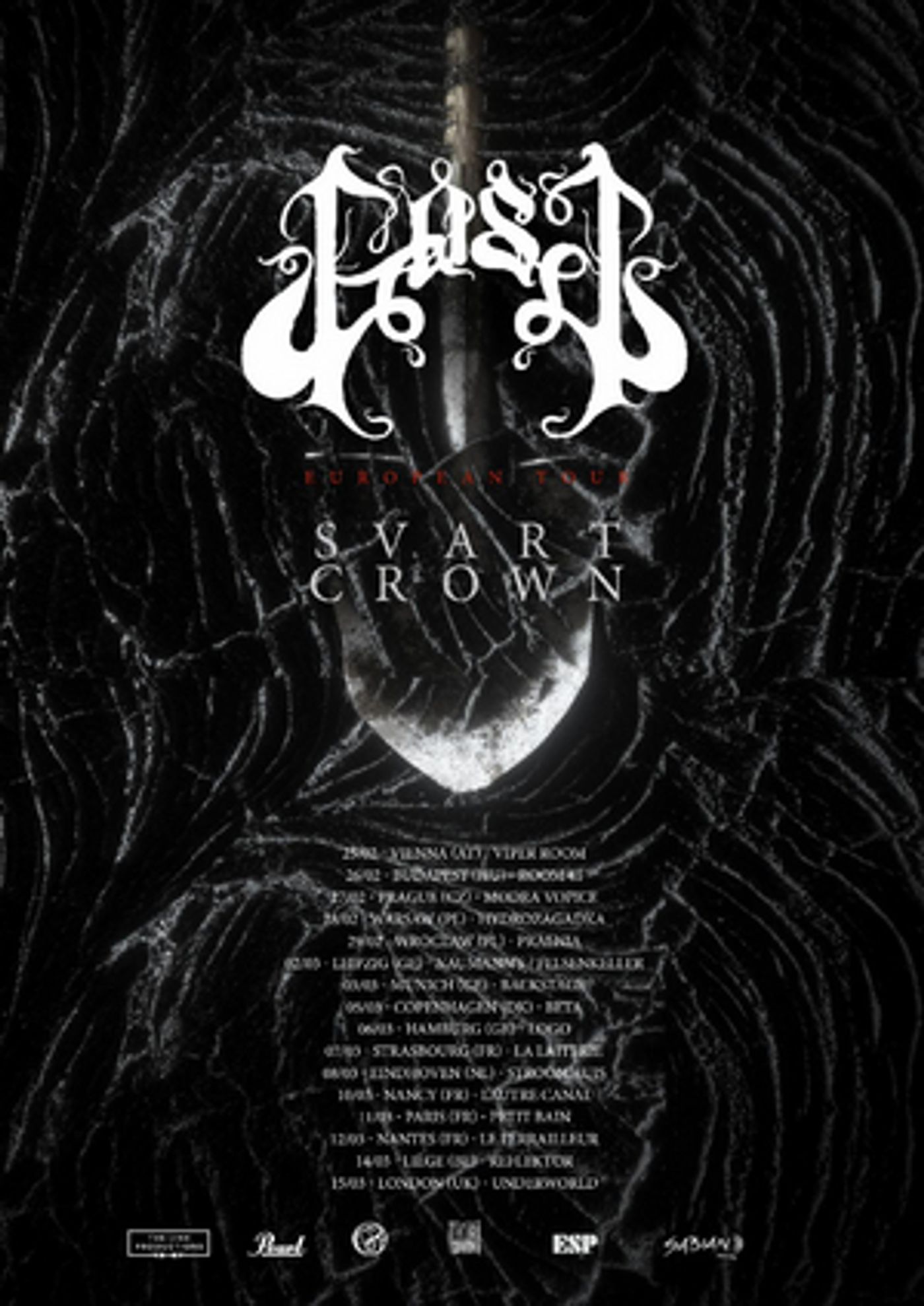 GosT Announce European Headline Tour with Svart Crown  Image