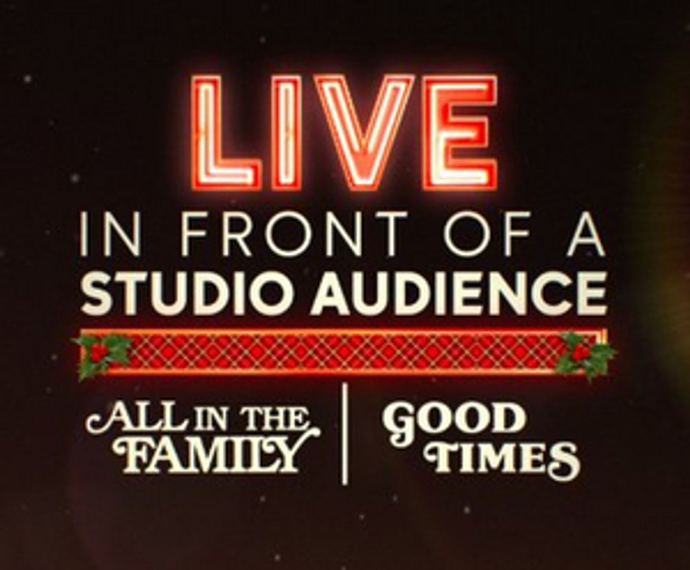 ABC to Air LIVE IN FRONT OF A STUDIO AUDIENCE on December 18  Image