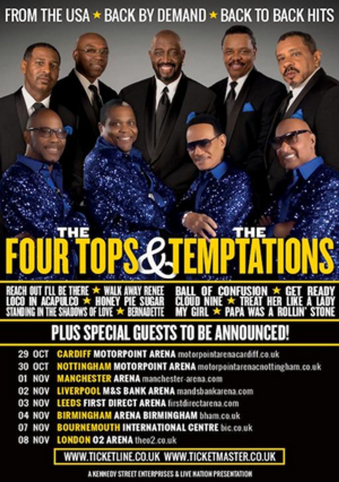 Four Tops and Temptations Announce Tour for November 2020  Image