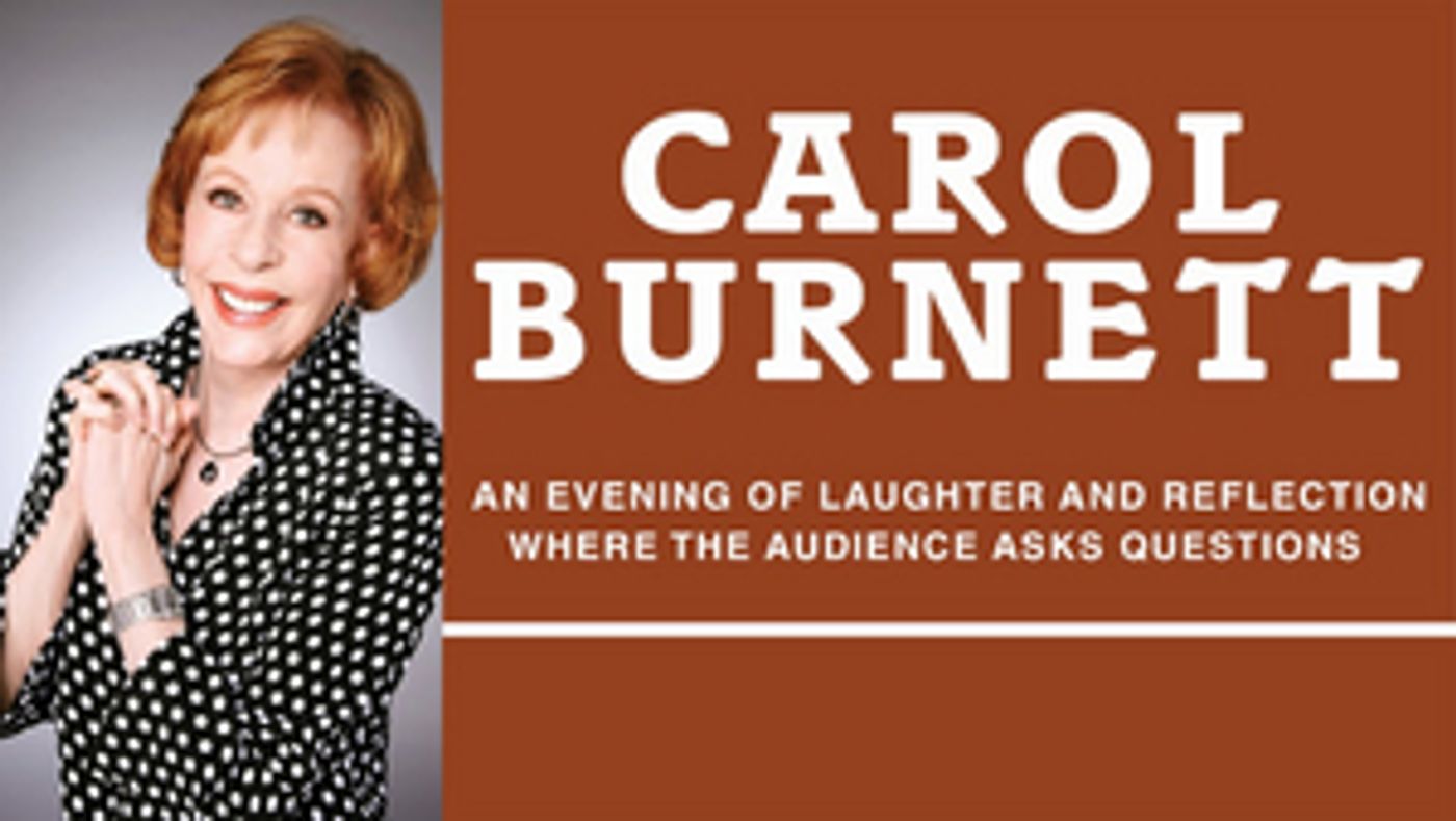 Carol Burnett Will Visit the Morrison Center  Image