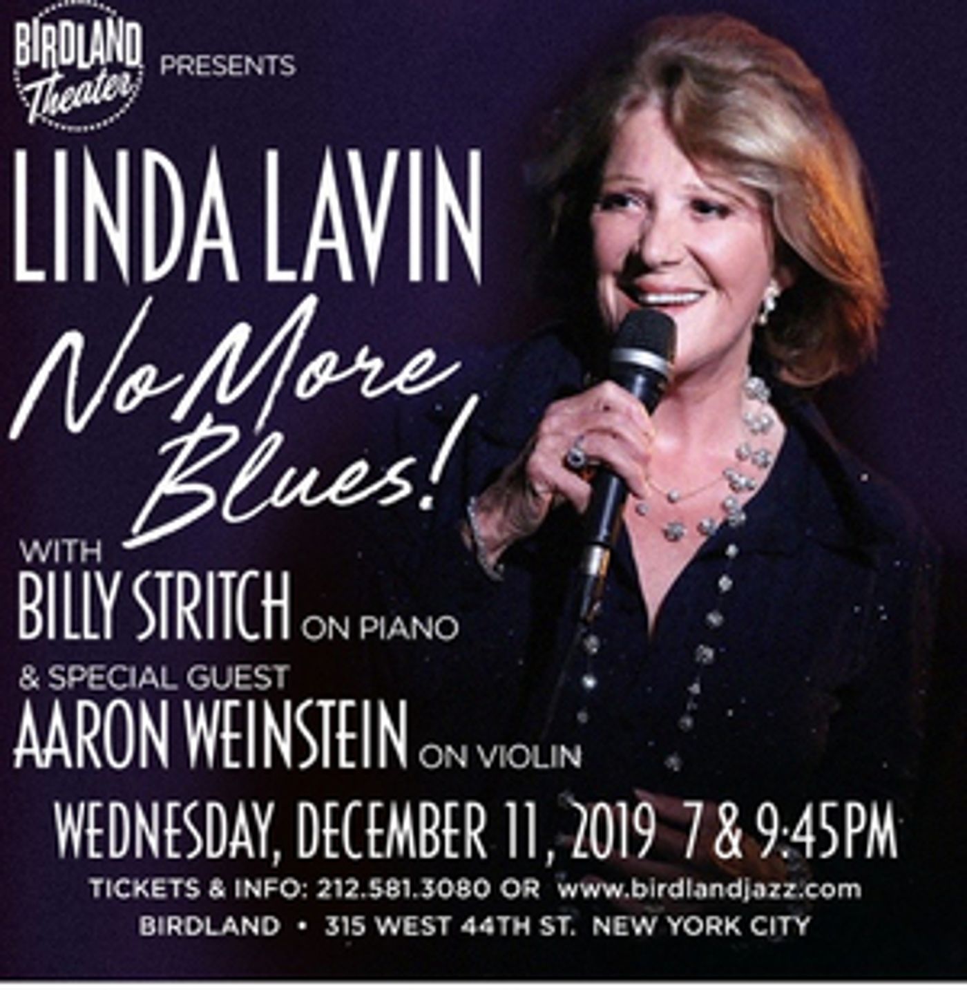 Interview: Linda Lavin And Billy Stritch of NO MORE BLUES! at The Birdland Theater  Image