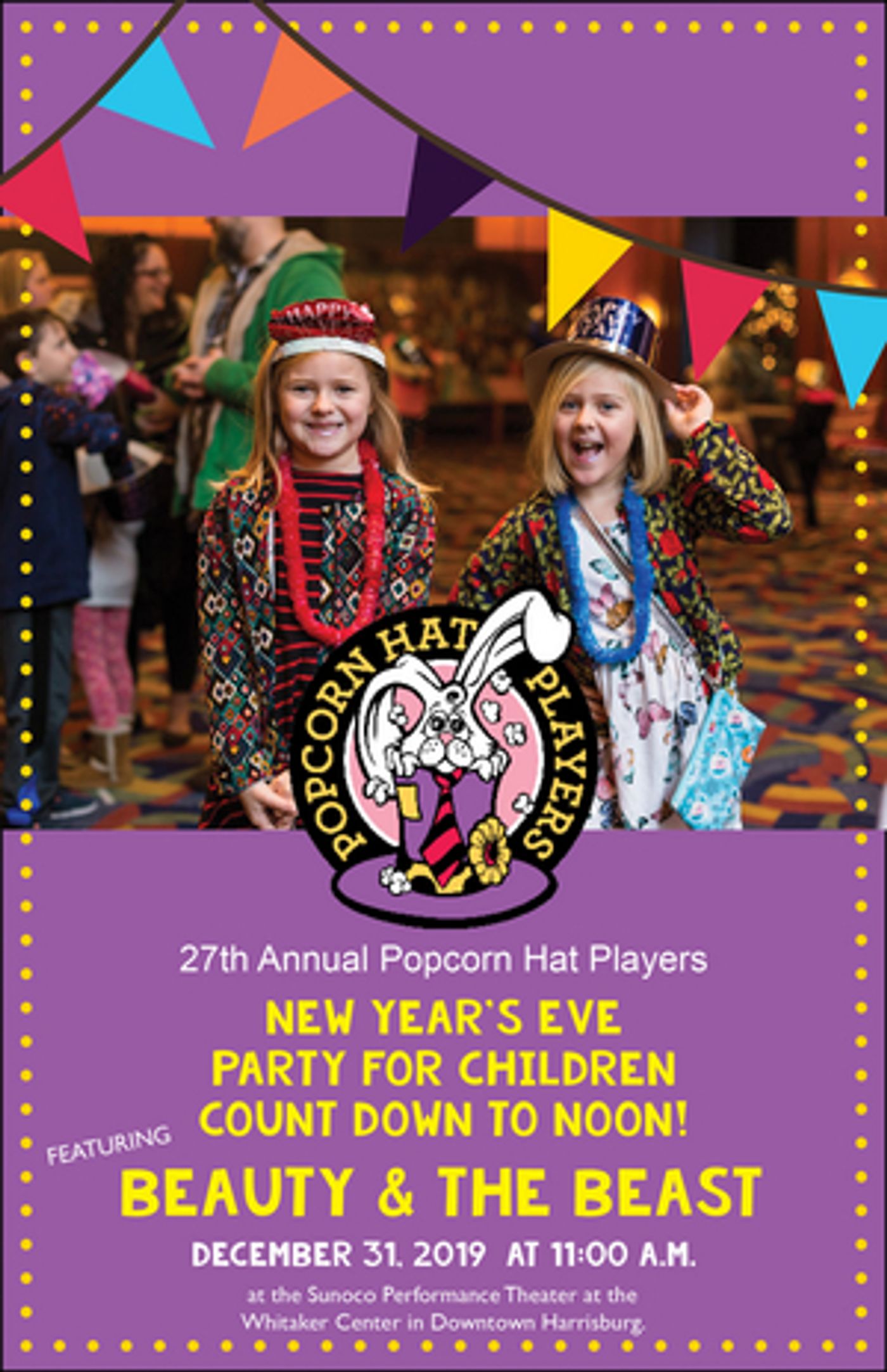 Gamut Theatre Group's Popcorn Hat Players Children's Theatre Will Hold Annual New Years Eve Party For Children Gamut Theatre Group's Popcorn Hat Players Children's Theatre Will Hold Annual New Years Eve Party For Children Image