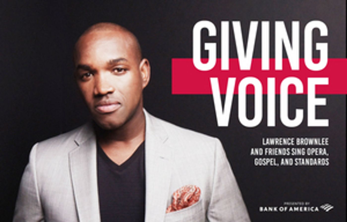 Houston Grand Opera Presents GIVING VOICE with Renowned Tenor Lawrence Brownlee  Image
