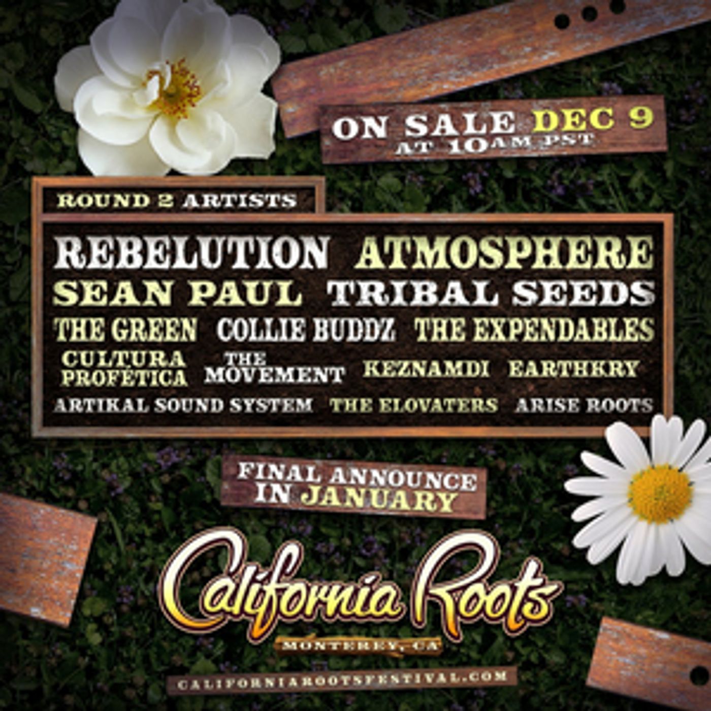 The 11th Annual California Roots Music and Arts Festival Announce Second Round Of Artists The 11th Annual California Roots Music and Arts Festival Announce Second Round Of Artists Image