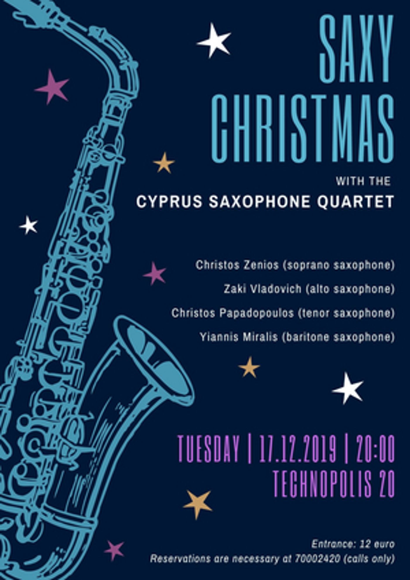 SAXY CHRISTMAS with the Cyprus Saxophone Quartet  Image