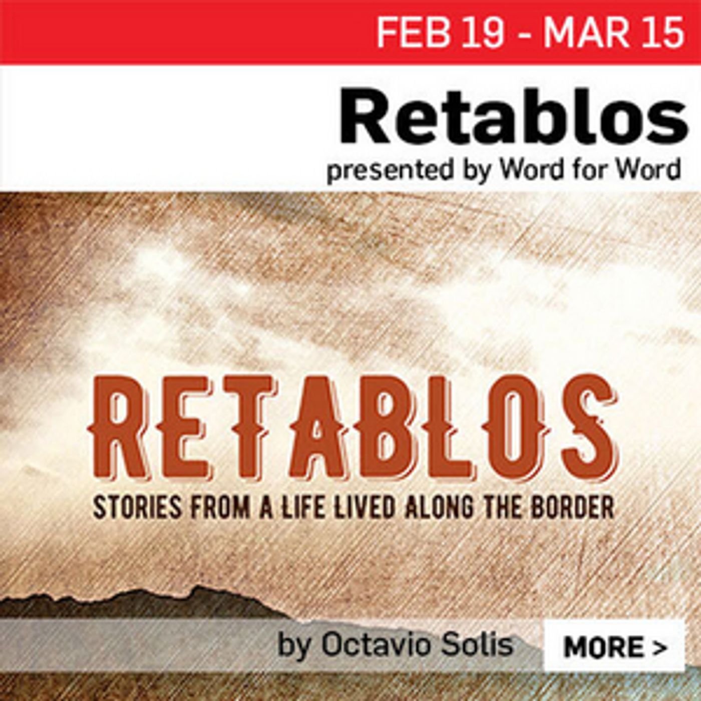 Cast Announced for RETABLOS, STORIES FROM A LIFE LIVED ALONG THE BORDER  Image