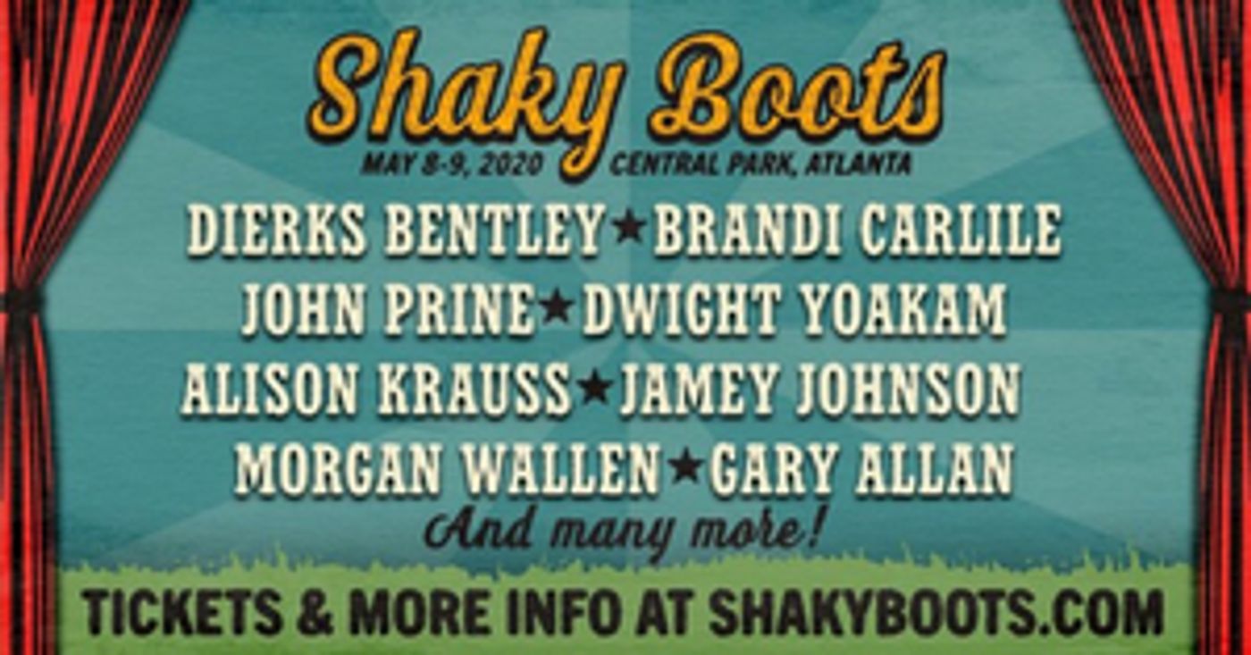 Brandi Carlile and Dierks Bentley to Headline Shaky Boots Music Festival 2020 Brandi Carlile and Dierks Bentley to Headline Shaky Boots Music Festival 2020 Image