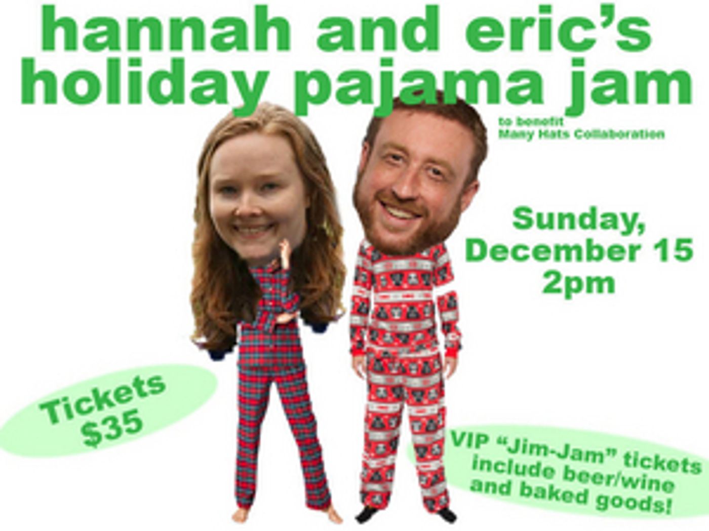 Hannah Hillebrand and Eric Nordin to Play One-Time Afternoon Concert - In Their Pajamas  Image