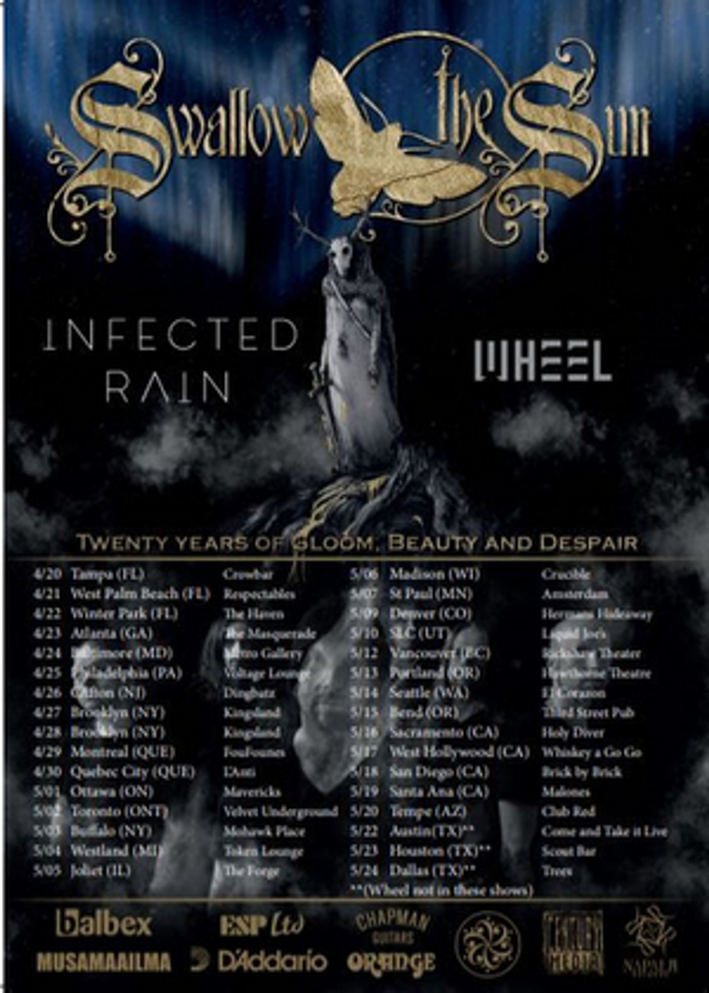 Swallow The Sun Announce North American Headline Tour Swallow The Sun Announce North American Headline Tour Image