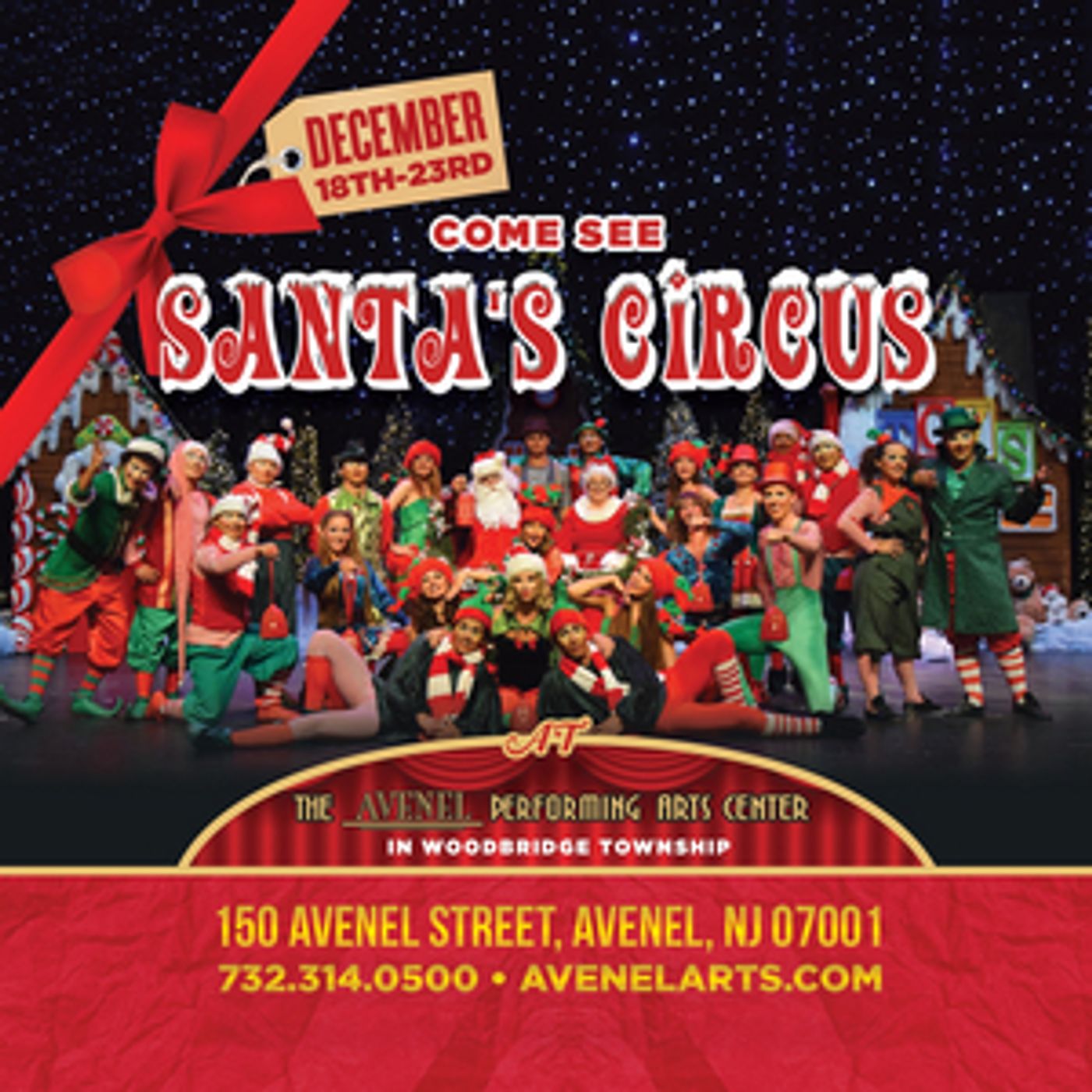 SANTA'S CIRCUS is Coming to the Avenel Performing Arts Center  Image