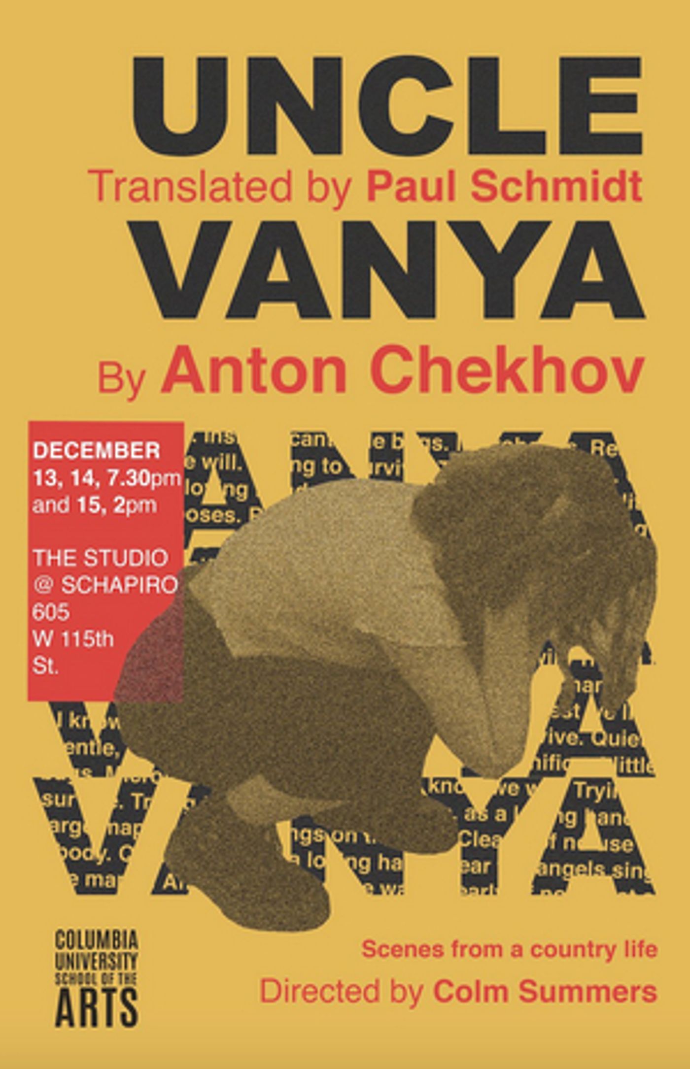 Colm Summers to Direct UNCLE VANYA for Columbia University's MFA Theatre Program Colm Summers to Direct UNCLE VANYA for Columbia University's MFA Theatre Program Image