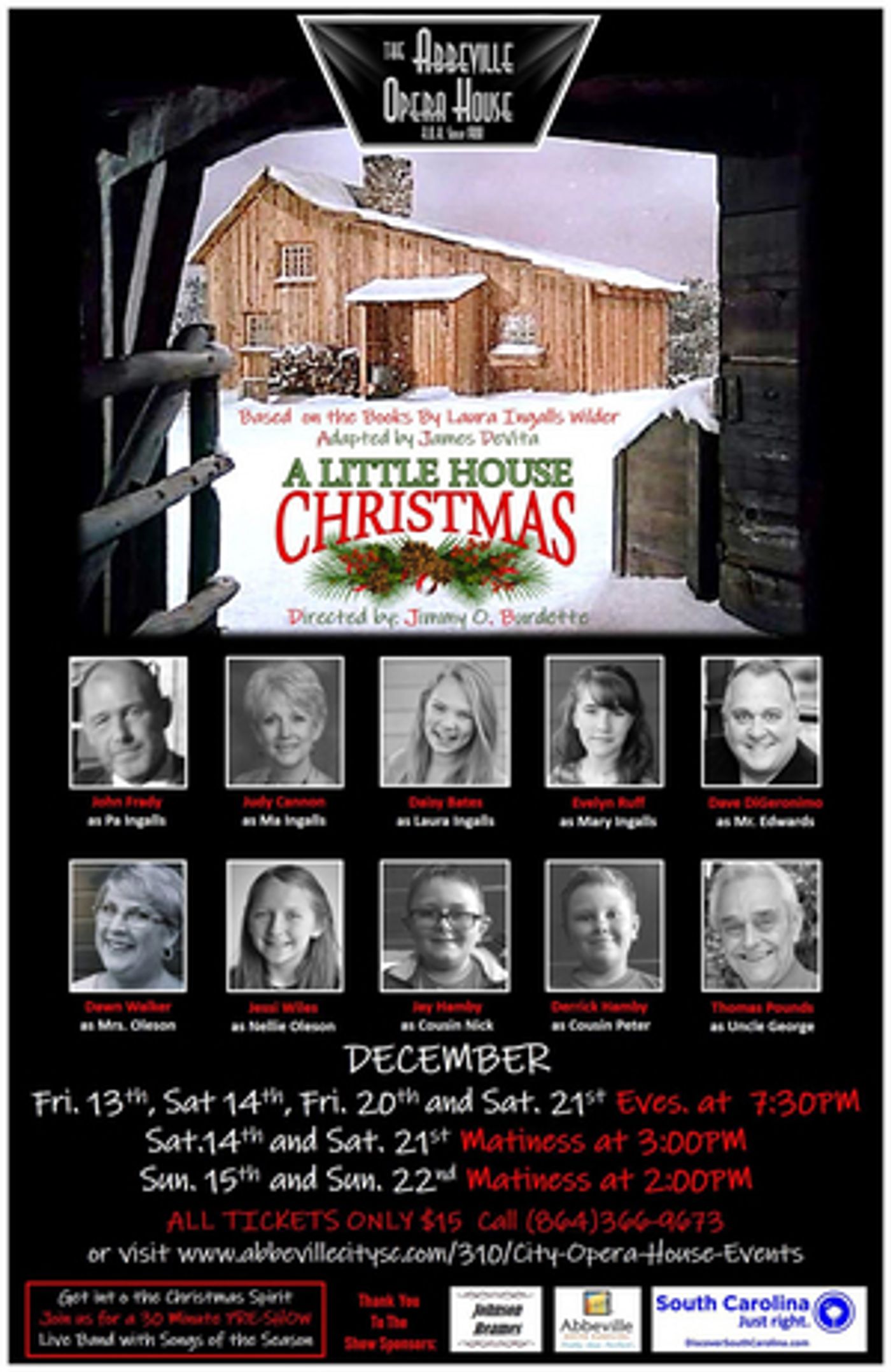 Interview: Dave DiGeronimo of A LITTLE HOUSE CHRISTMAS at Abbeville Opera House  Image