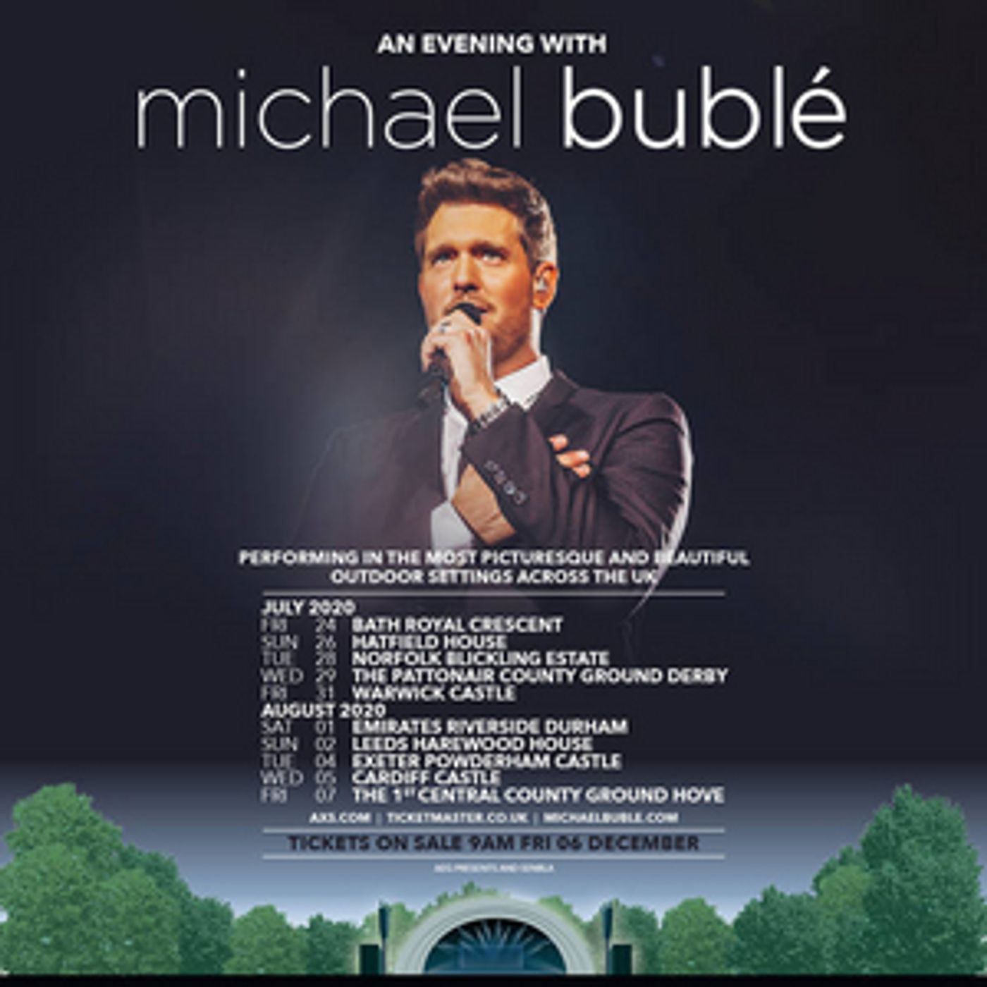 Michael Bublé Announces 2020 UK Tour Michael Bublé Announces 2020 UK Tour Image