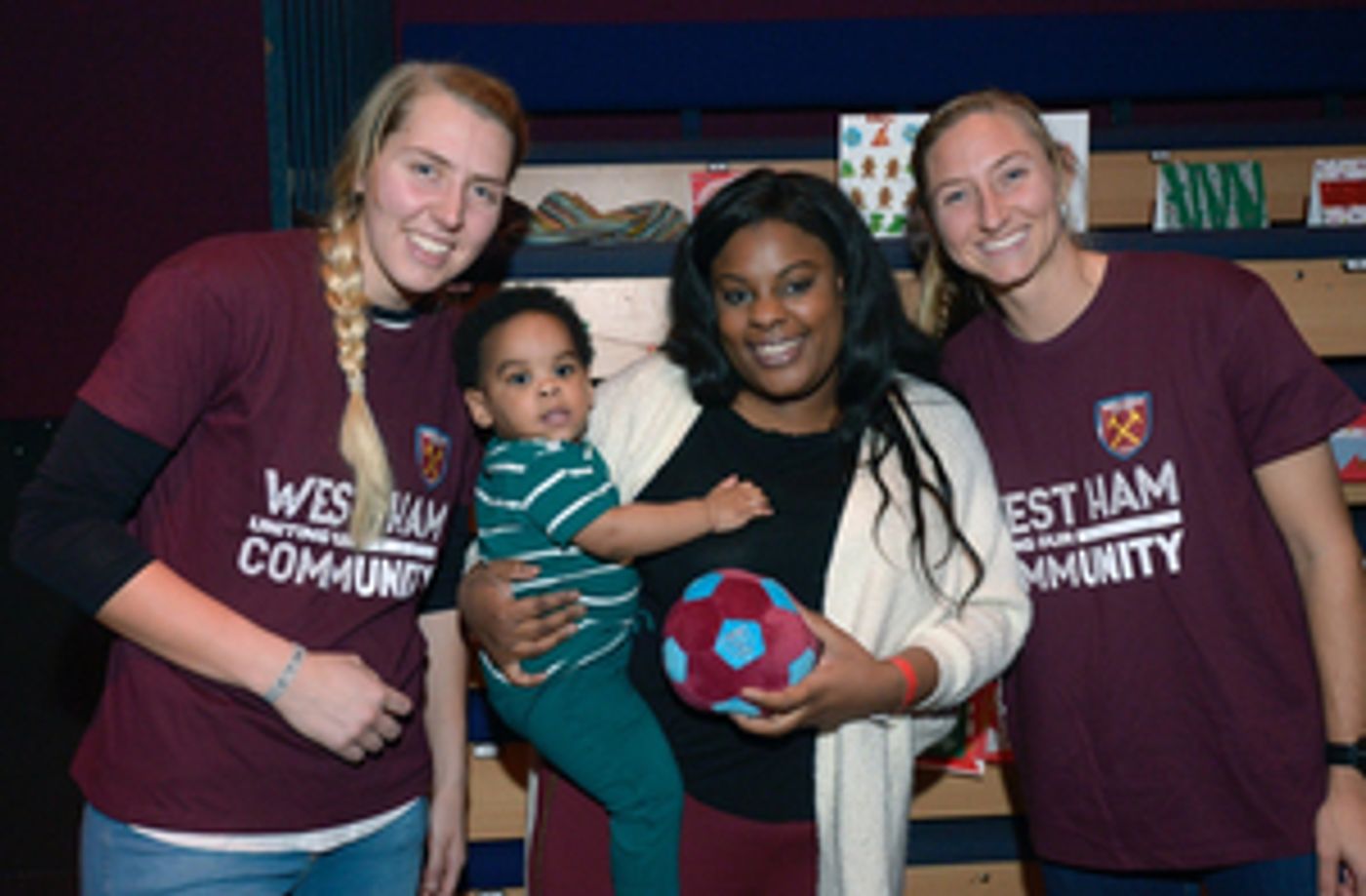 West Ham United Women's Team Players Surprise Families At Stratford Circus With Festive Visit West Ham United Women's Team Players Surprise Families At Stratford Circus With Festive Visit Image