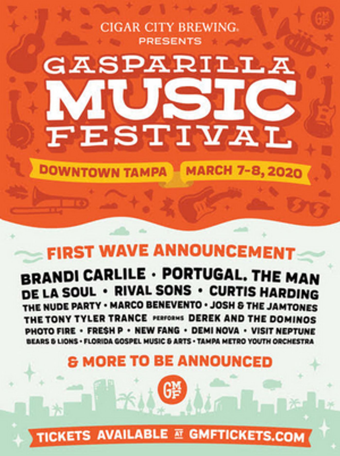Gasparilla Music Festival 2020 Reveals First Wave of Bands Gasparilla Music Festival 2020 Reveals First Wave of Bands Image