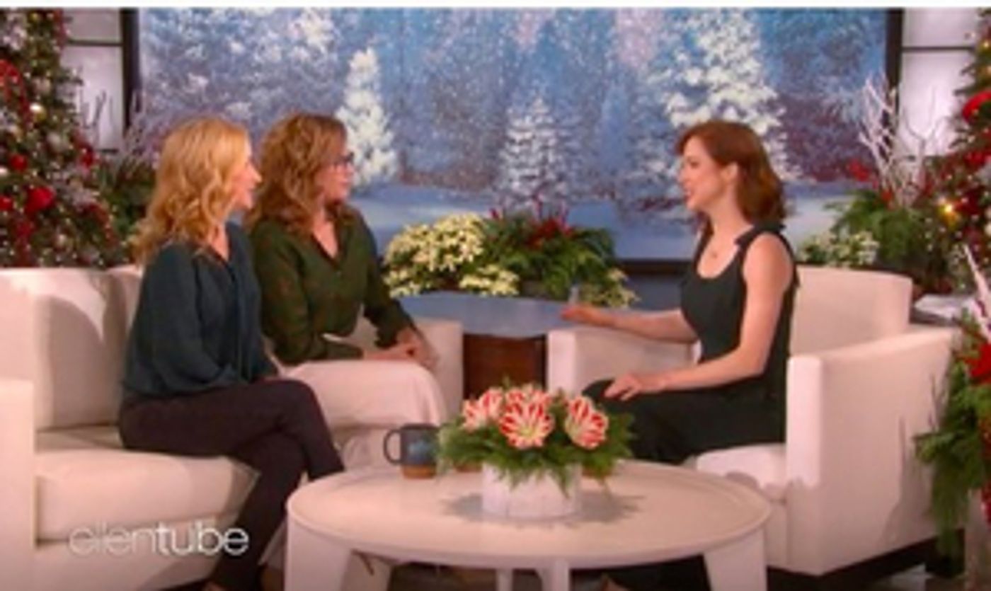VIDEO: Jenna Fischer and Angela Kinsey Talk THE OFFICE Reboot on ELLEN  Image