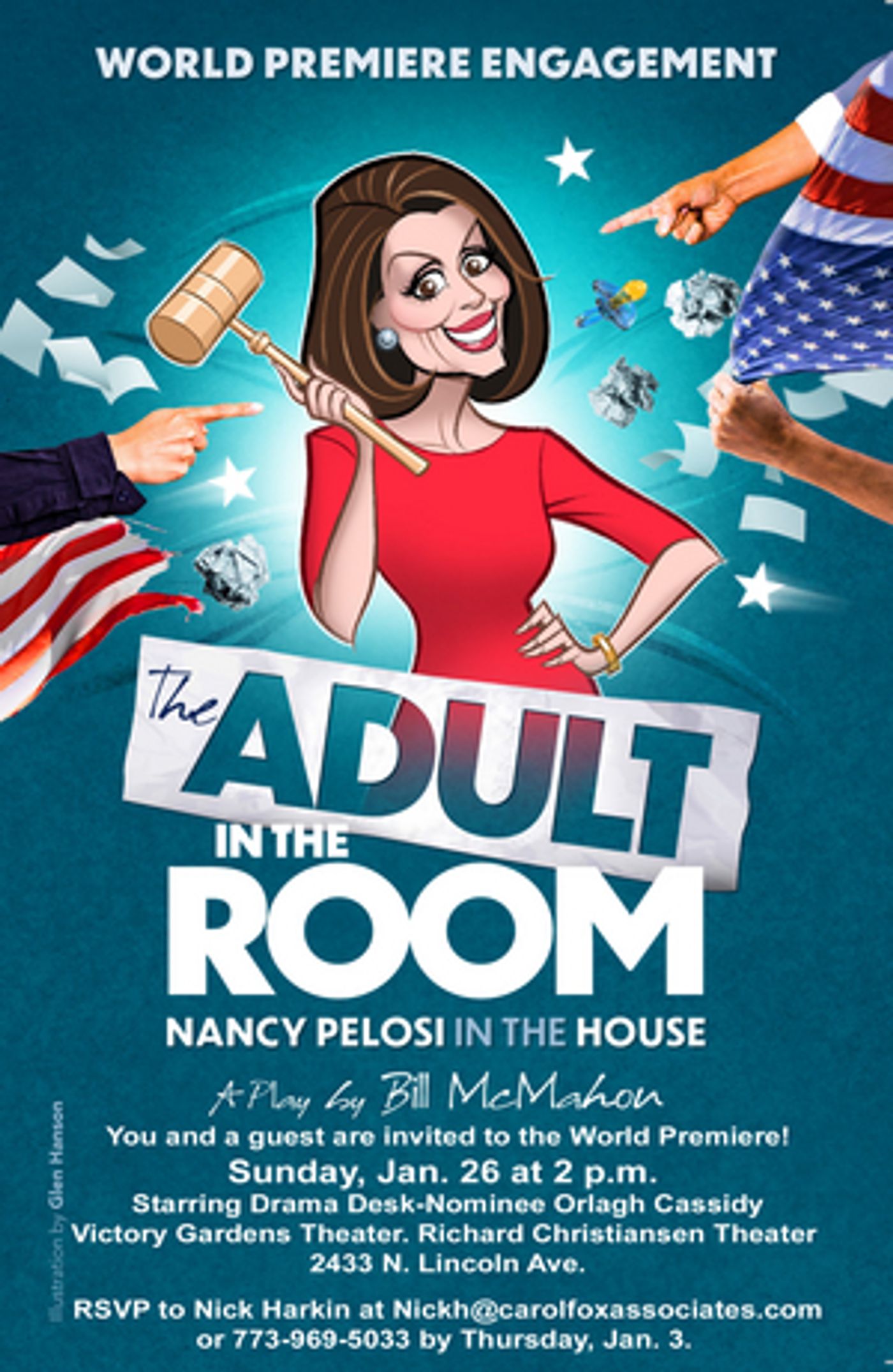 Orlagh Cassidy Will Star as Nancy Pelosi In New Play THE ADULT IN THE ROOM  Image