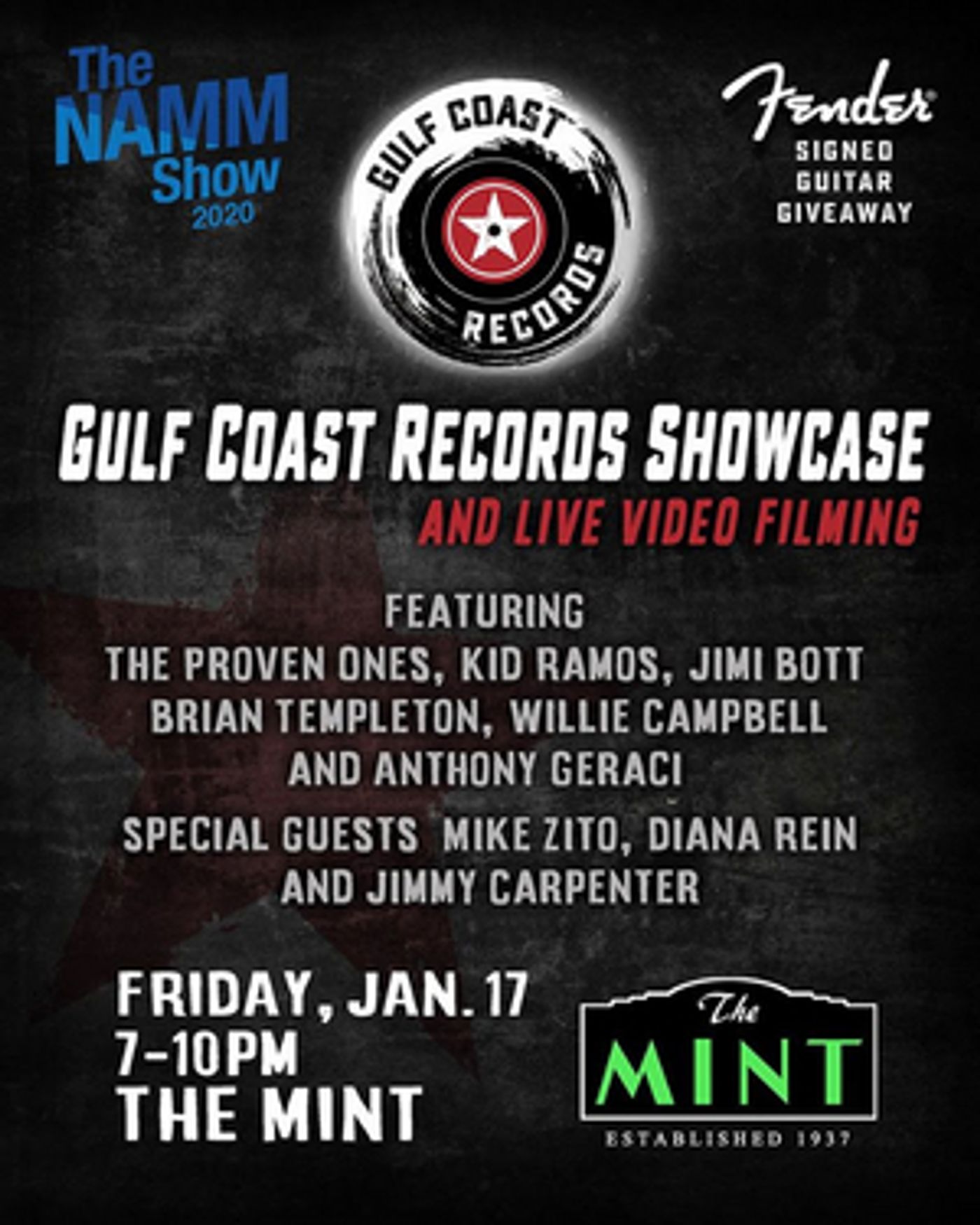 Gulf Coast Records Present Showcase & Live Video Filming on Jan. 17  Image
