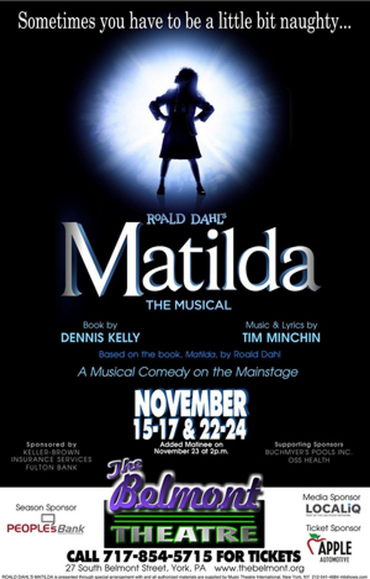 Review: A Whipsmart MATILDA at the Belmont  Image