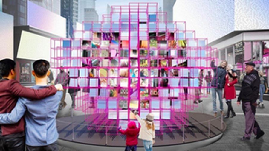HEART SQUARED Unveiled as the Twelfth Winner of the Times Square Valentine Heart Design Competition Image