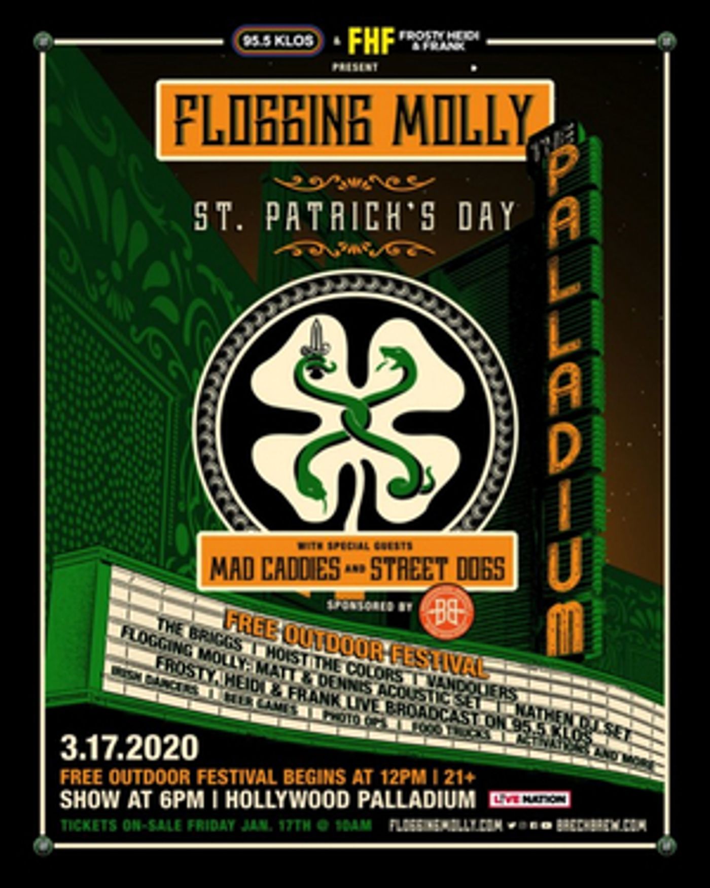 Flogging Molly's Annual St. Patrick's Day Festival Announced  Image