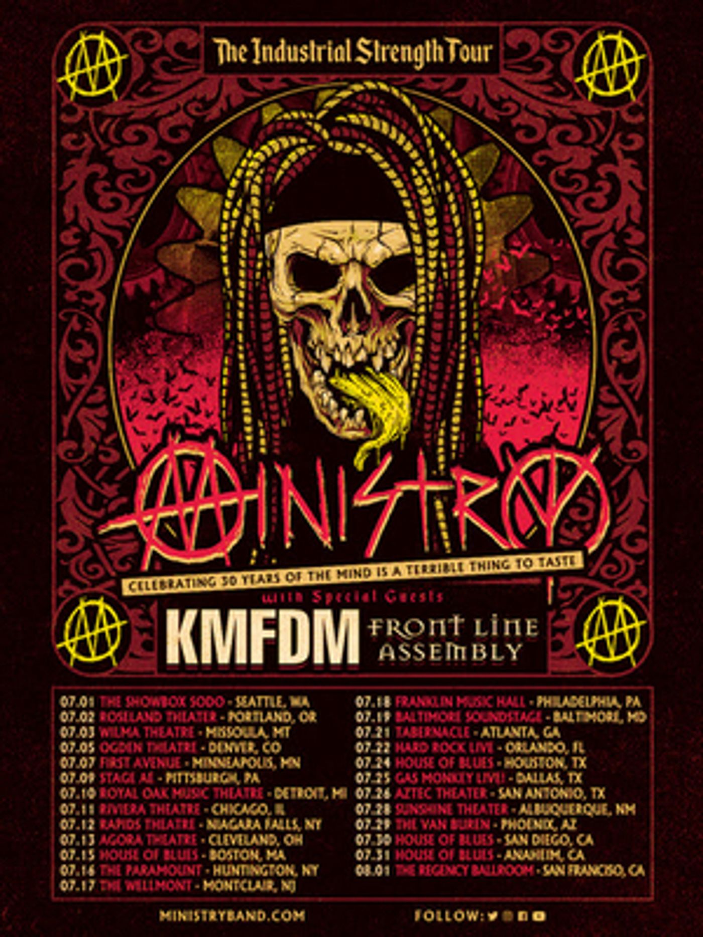 Ministry Announces The Industrial Strength Tour With KMFDM & Front Line Assembly  Image