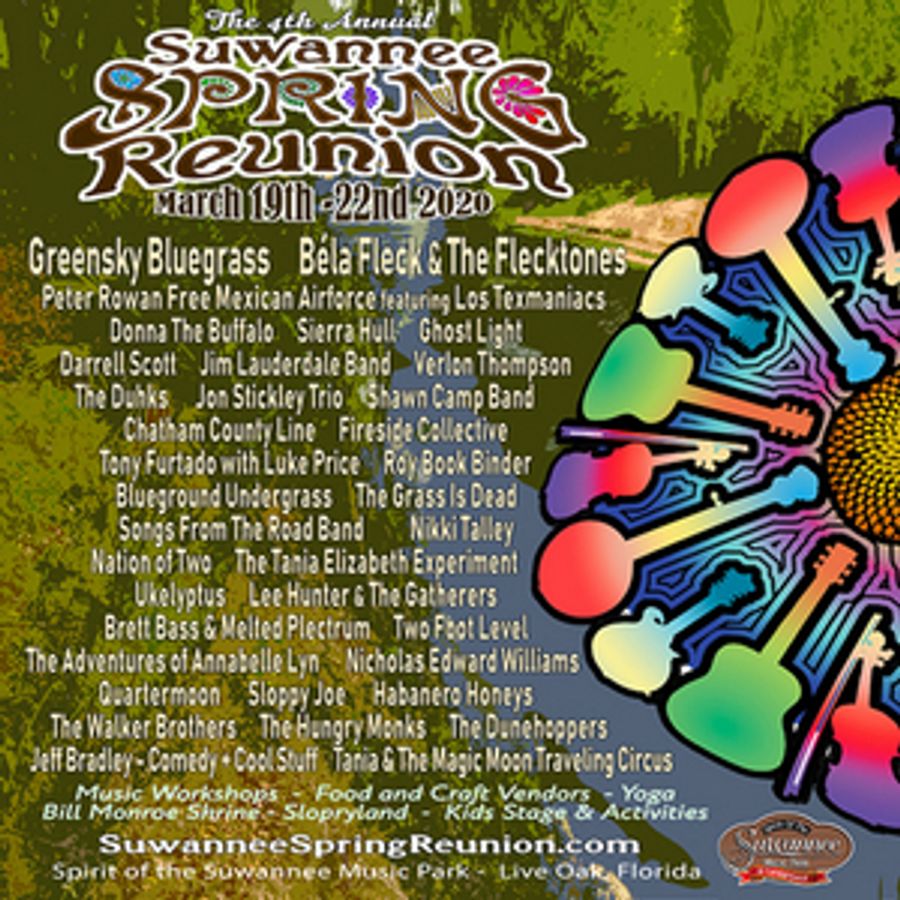 Suwannee Spring Reunion Adds Greensky Bluegrass, Bela Fleck and The Flecktones, Sierra Hull  Image