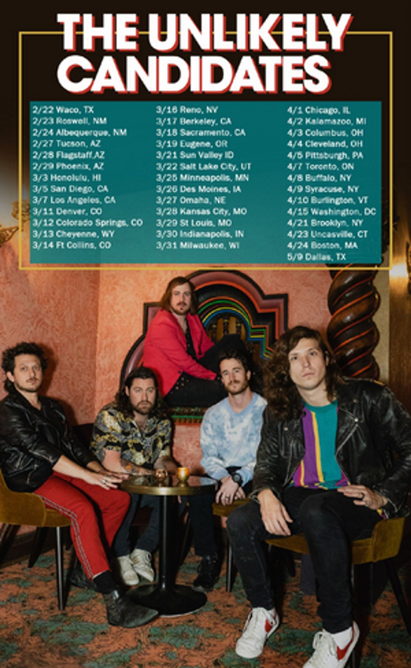 The Unlikely Candidates Announce 2020 Headline Tour The Unlikely Candidates Announce 2020 Headline Tour Image