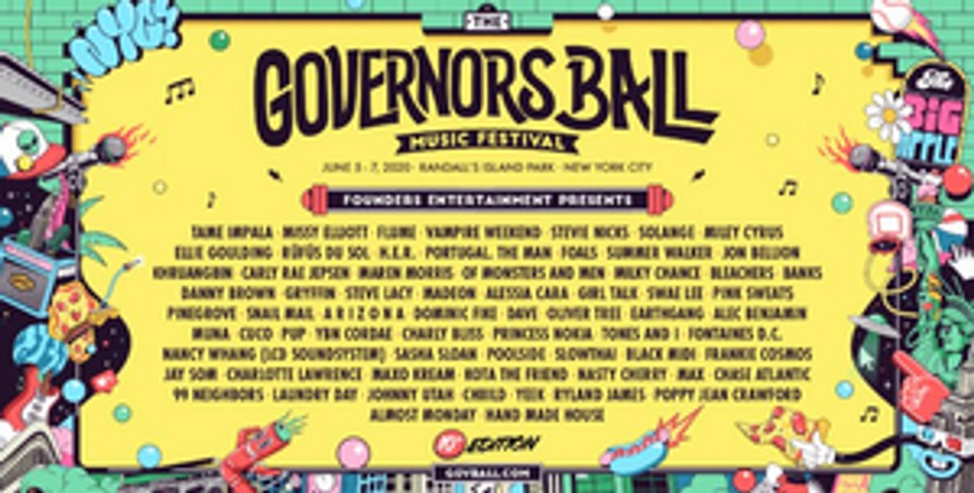 Tenth Annual Governors Ball Music Festival Announces 2020 Lineup  Image