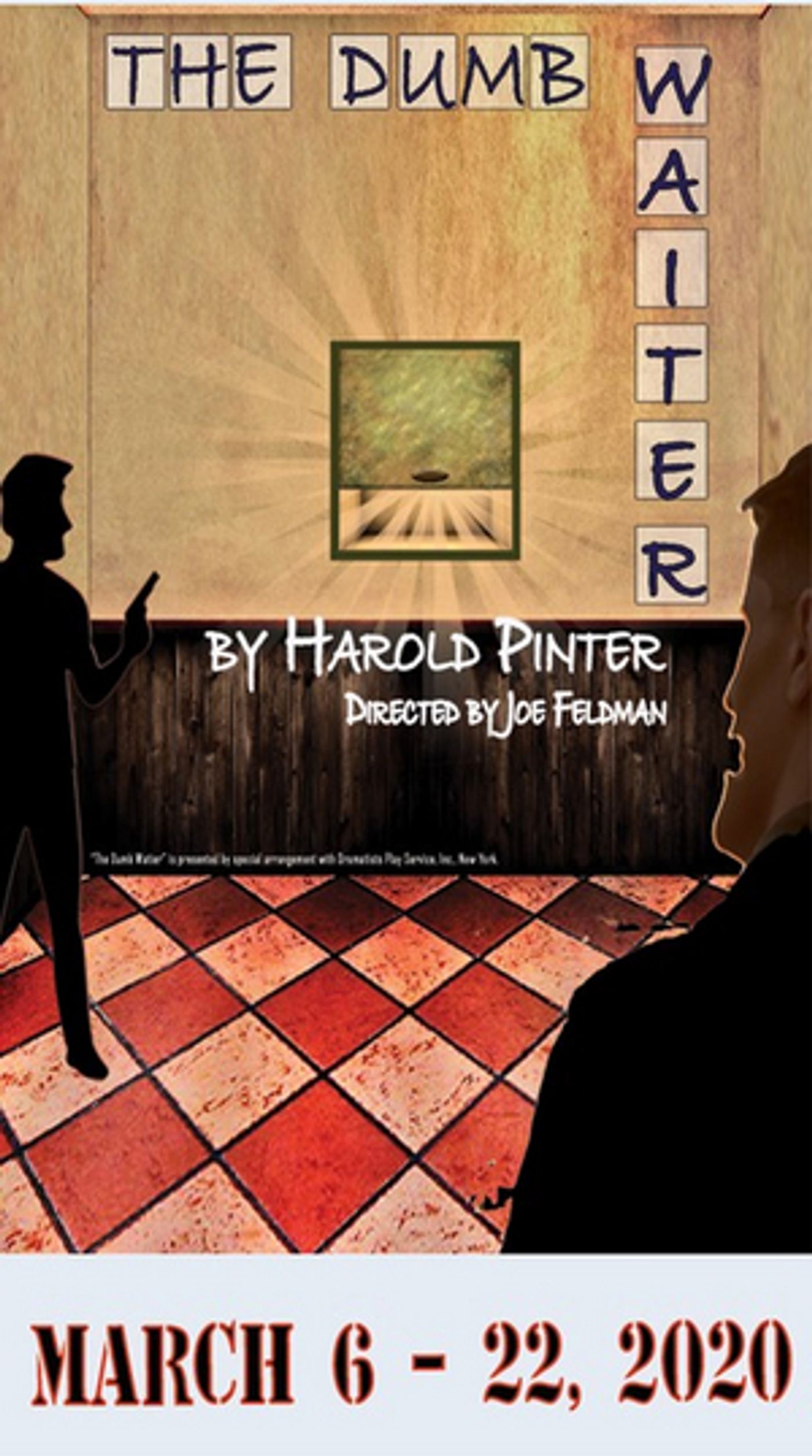 West End Productions Will Present Harold Pinter's THE DUMB WAITER  Image