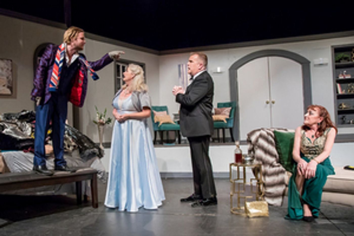 Review: Opening Night Frantic Antics Fuel the Humor in Terrence McNally's IT'S ONLY A PLAY at the Morgan-Wixson Theatre  Image