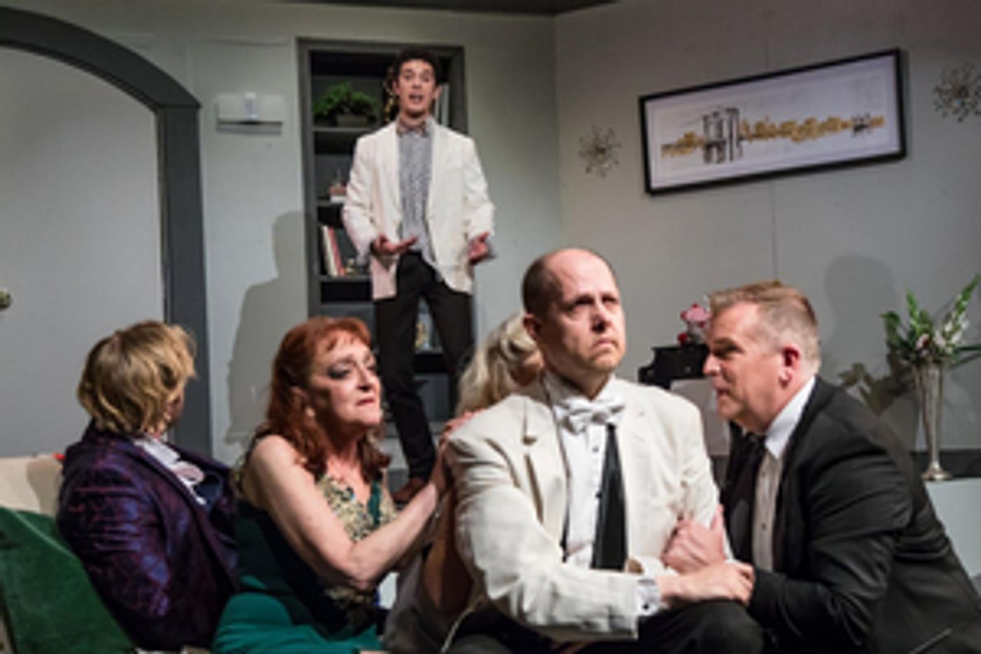 Review: Opening Night Frantic Antics Fuel the Humor in Terrence McNally's IT'S ONLY A PLAY at the Morgan-Wixson Theatre  Image
