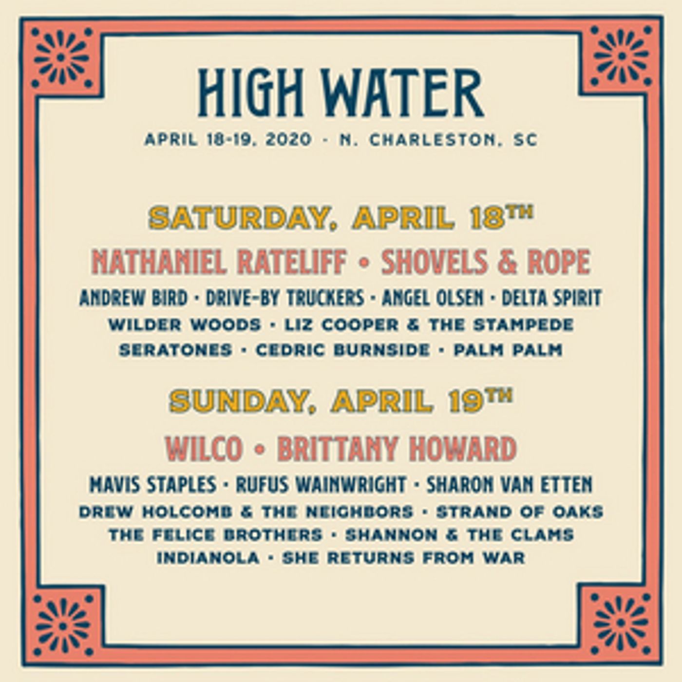 High Water Festival Announces Daily Lineups  Image