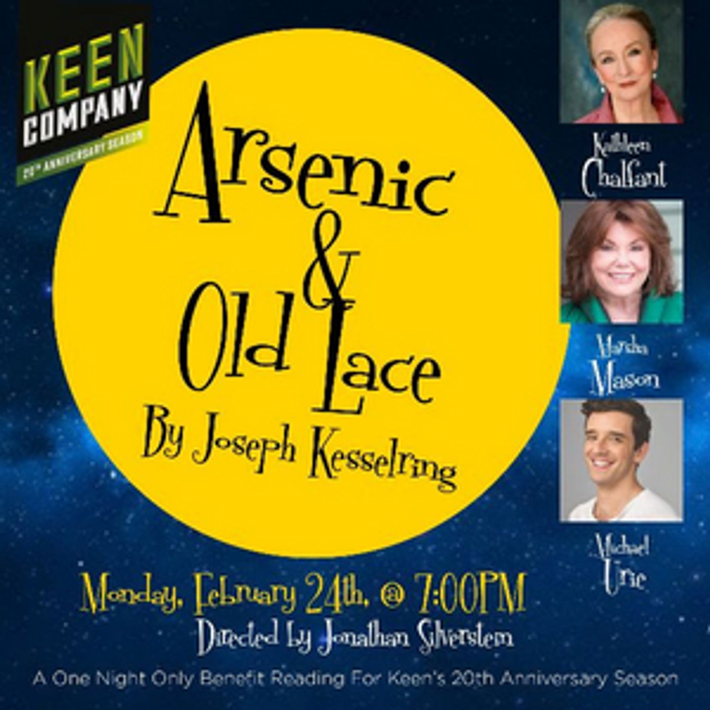 Kathleen Chalfant, Michael Urie and More To Star in Keen Company Benefit Reading of ARSENIC & OLD LACE  Image