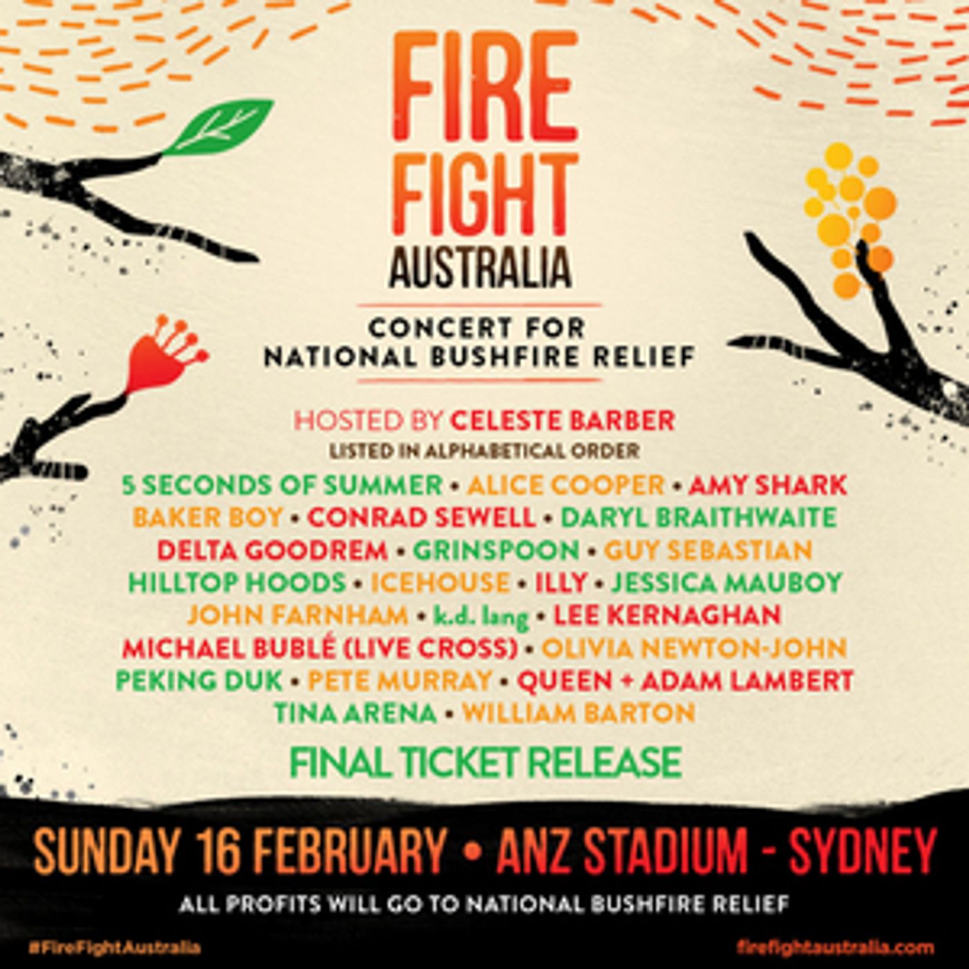 Michael Buble & 5 Seconds Of Summer Join Lineup For Fire Fight Australia  Image