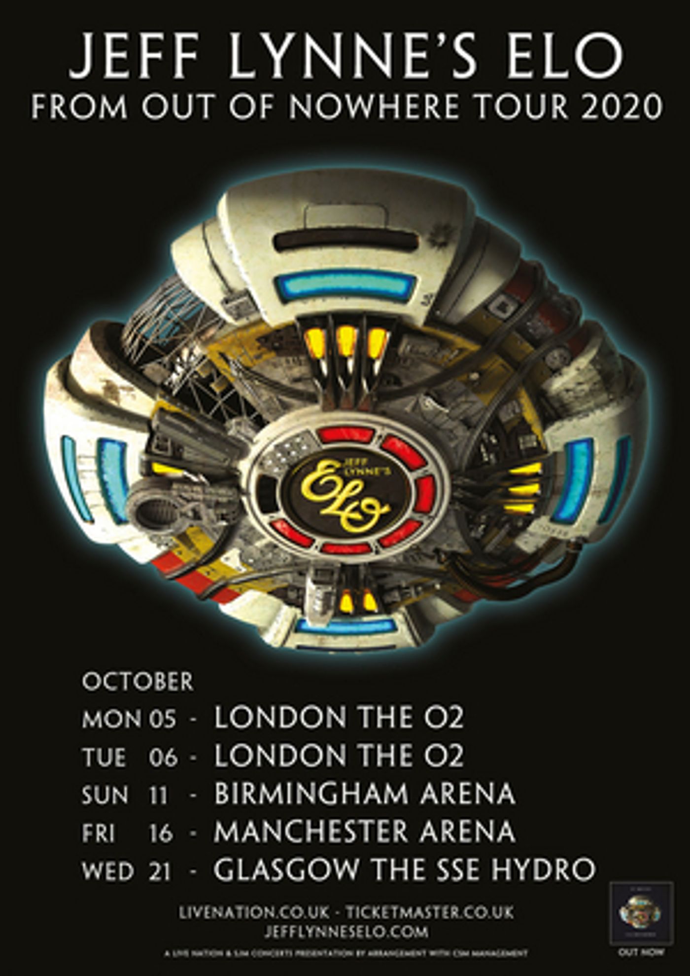 Jeff Lynne's Elo Announces 2020 'From Out Of Nowhere' U.K. Tour  Image